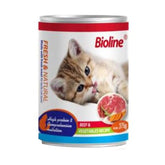 Bioline Adult Cat Wet Food Beef 375 g Canned - Confiance Co